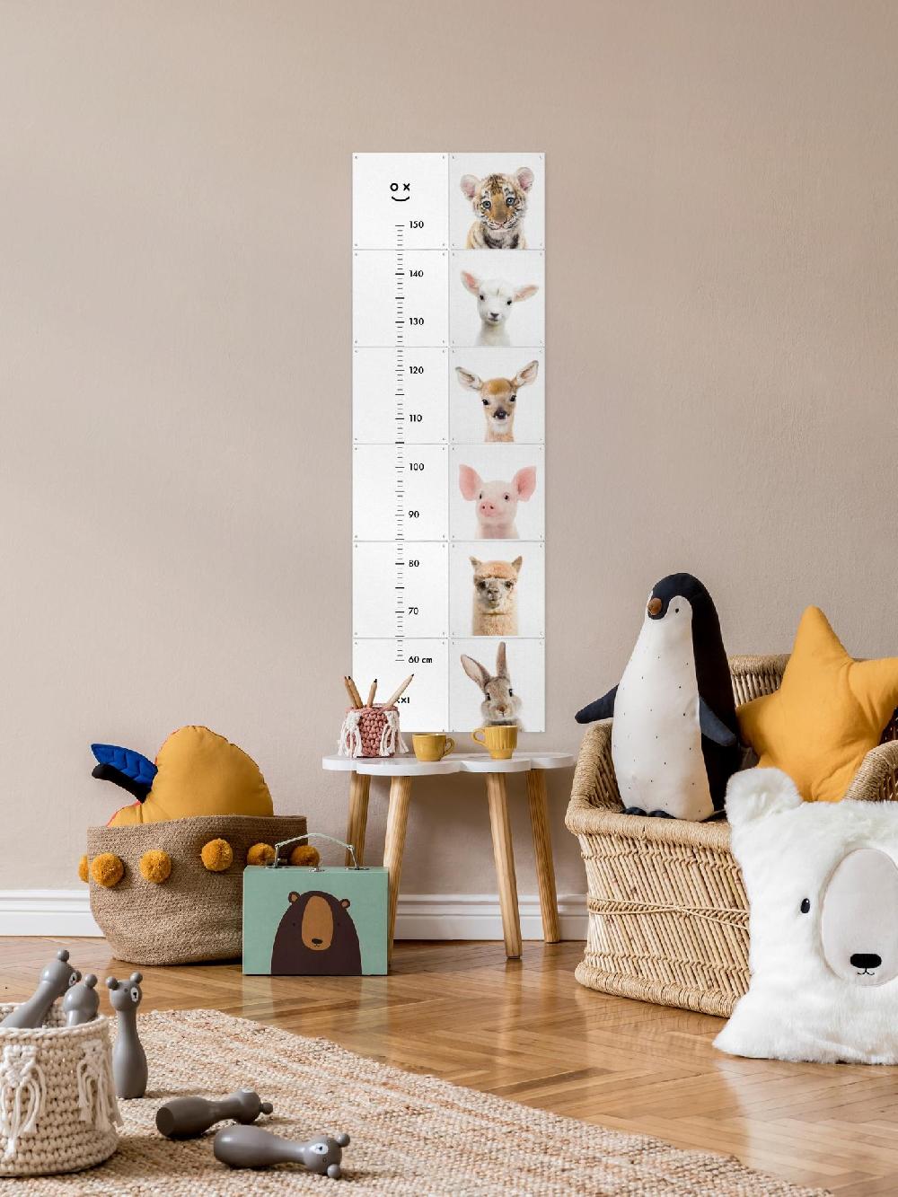 Ixxi Lila + Lola Peekaboo Animals Groeimeter 40 X 120cm € 68