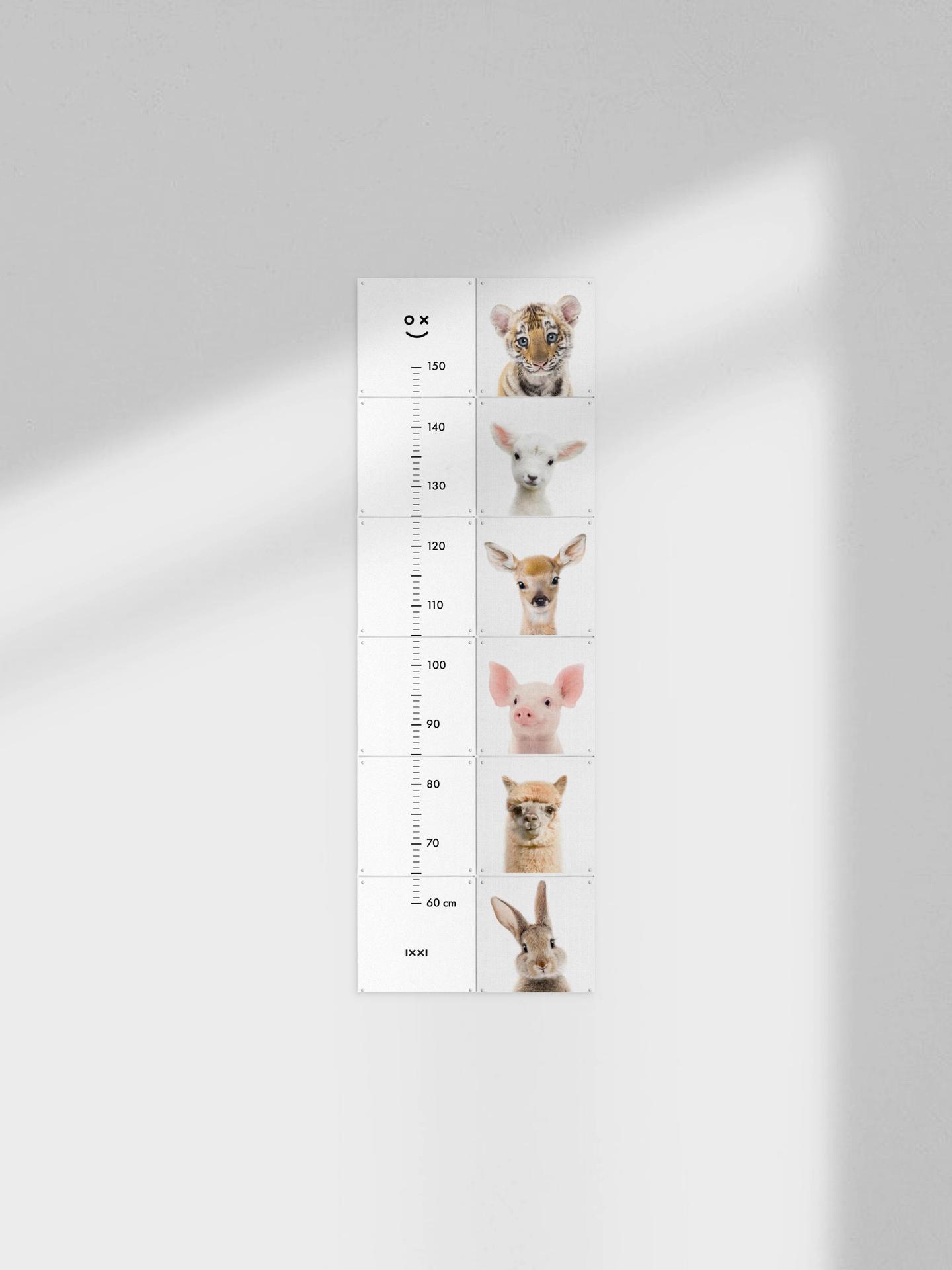 ixxi Lila + Lola Peekaboo Animals Groeimeter 40 x 120cm € 68