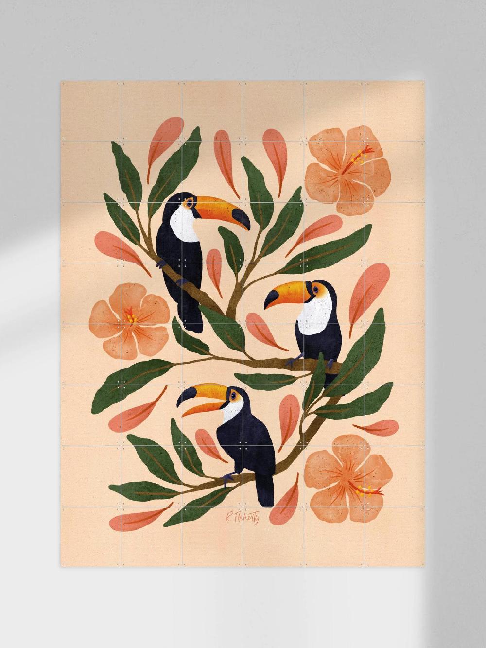 ixxi Rebecca Flaherty Toucans in the Hibiscus vanaf € 11