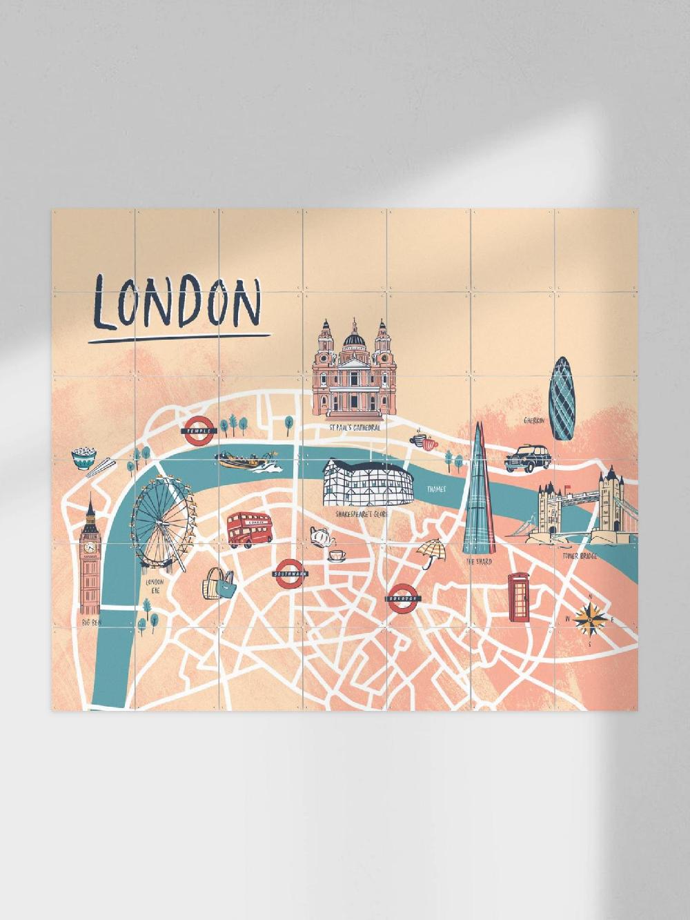 ixxi Revista Ontwerp &Kunst in Kaart London Illustration vanaf € 11