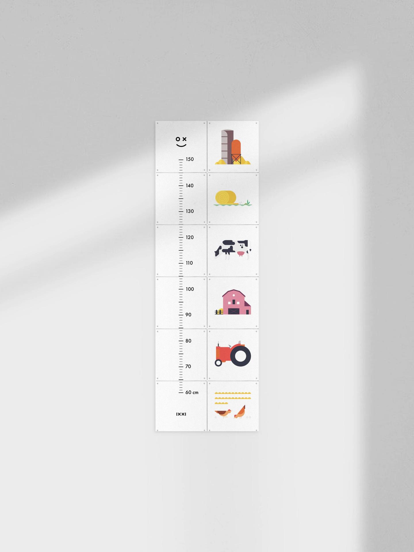 ixxi Studio Kars + Boom Boerderij Groeimeter 40 x 120cm € 68