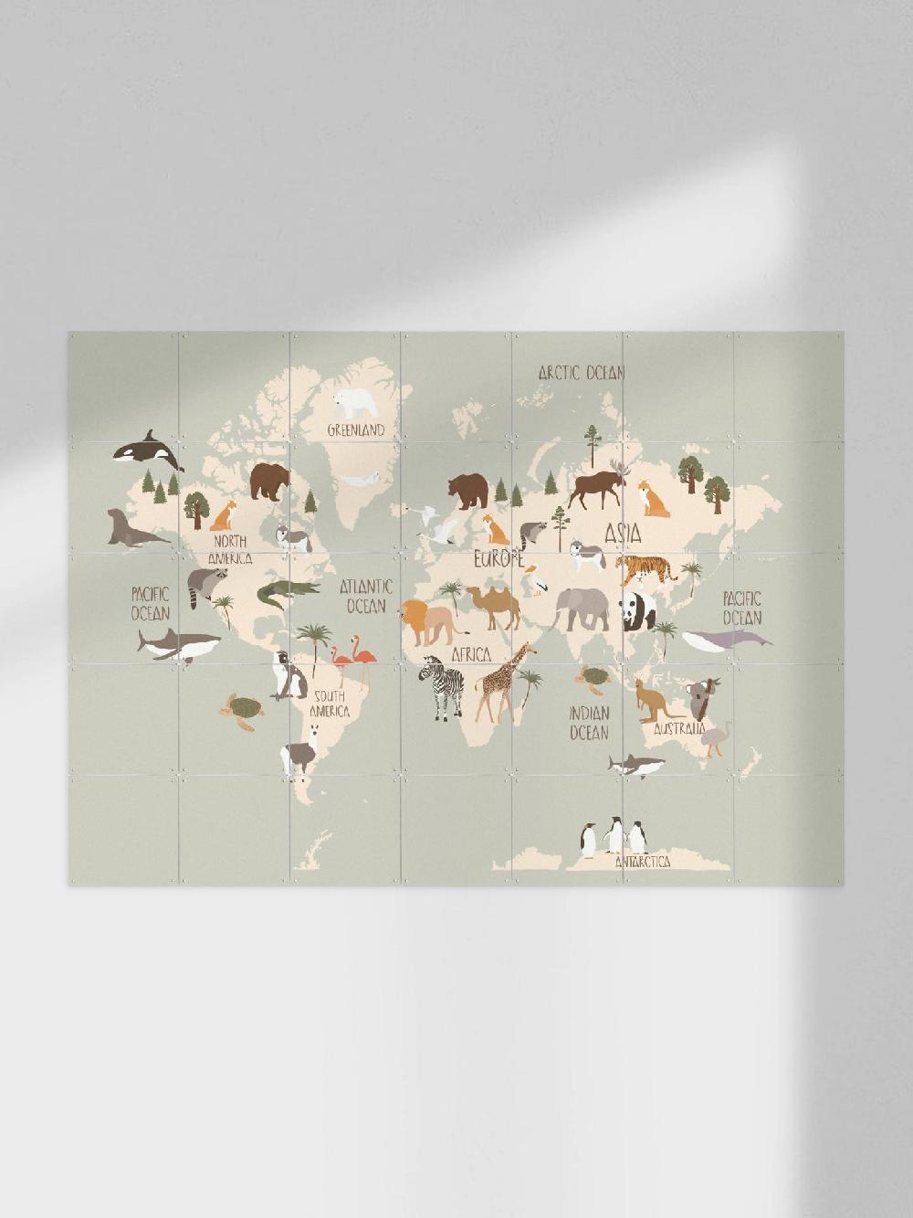 ixxi Treechild &Various Nursery World Map (Green) vanaf € 11