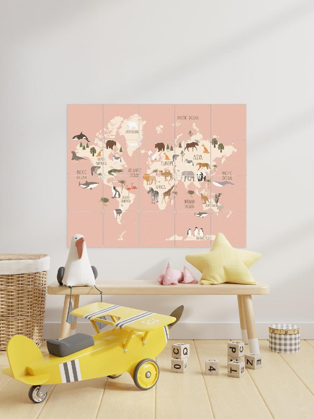 Ixxi Treechild &Various Nursery World Map (Pink) Vanaf € 11