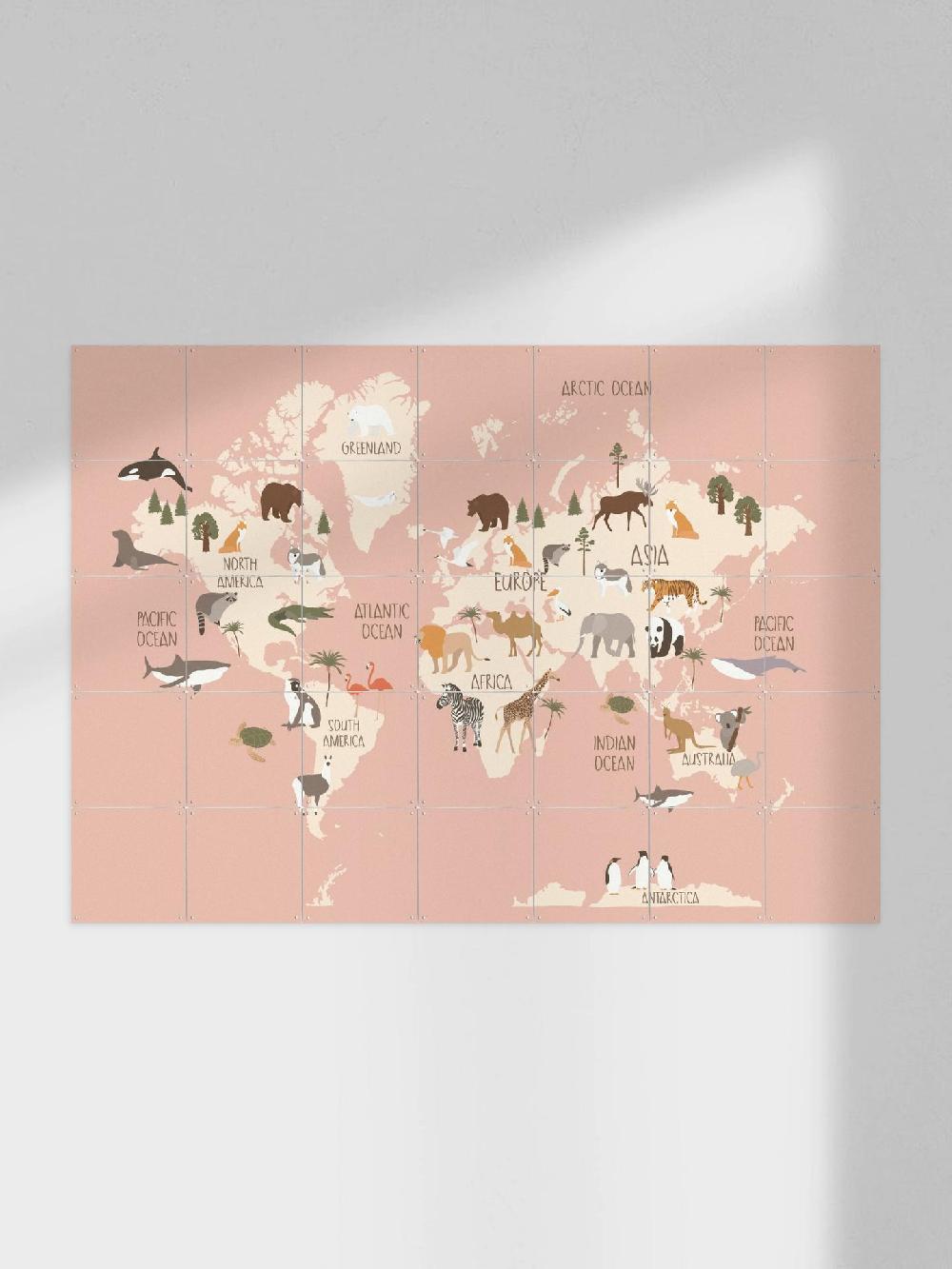 ixxi Treechild &Various Nursery World Map (Pink) vanaf € 11
