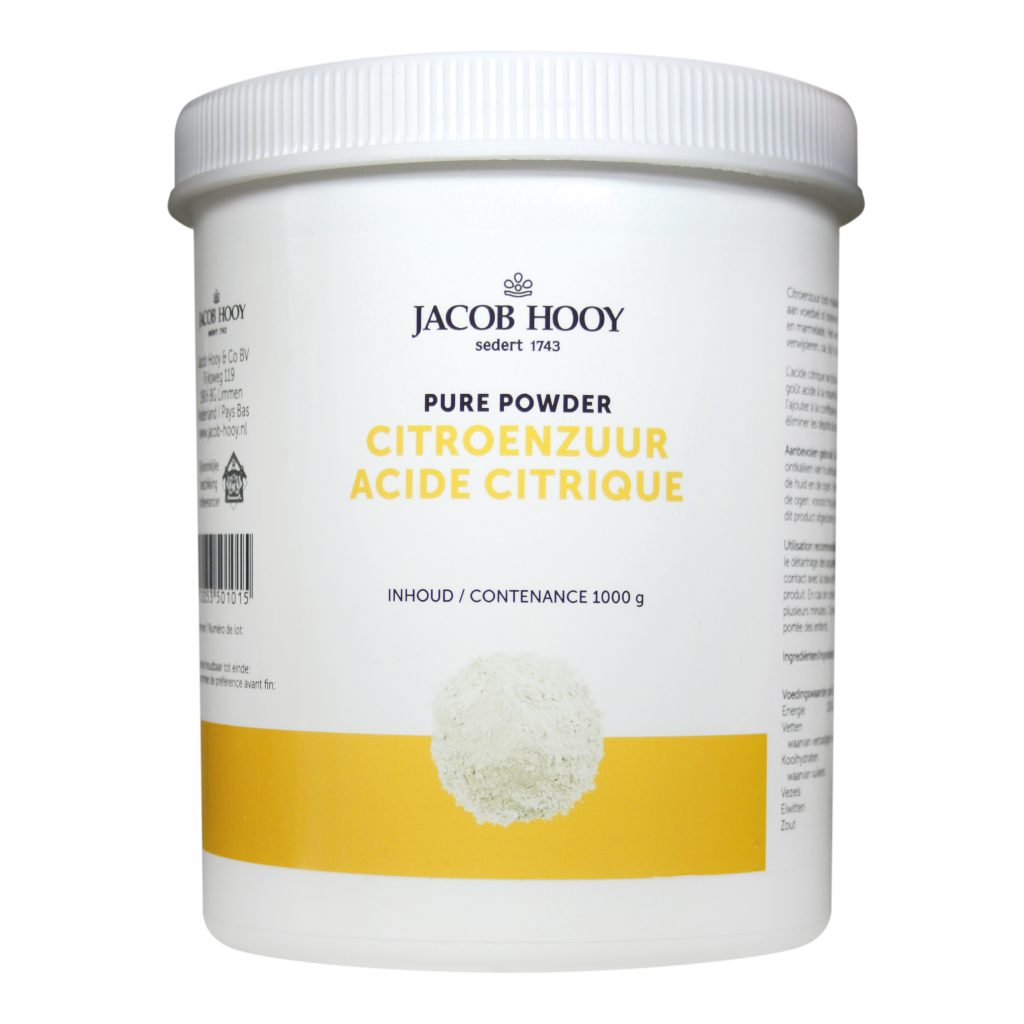 jacob hooy Citroenzuur kristal pot 1000 gram