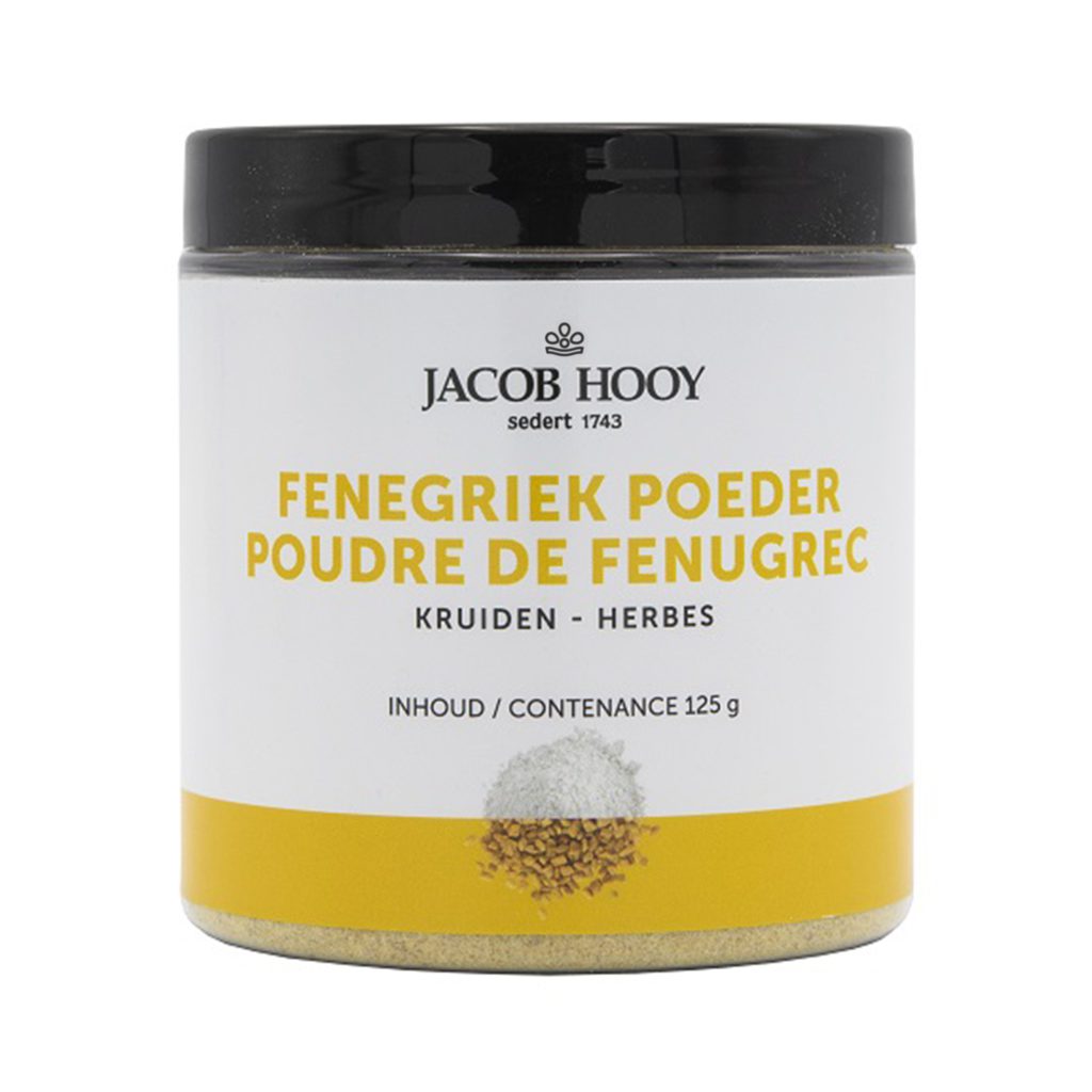 jacob hooy Fenegriekzaad gemalen pot 125 gram