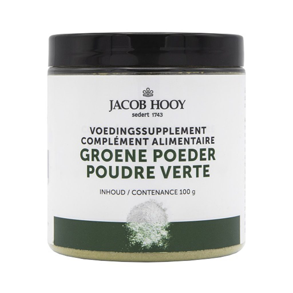 jacob hooy Groene poeder pot 100 gram