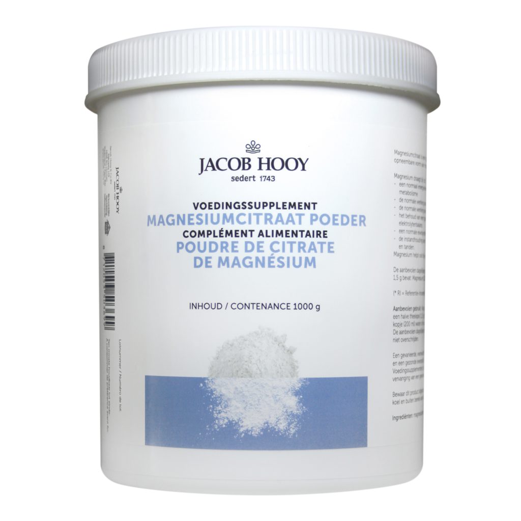 jacob hooy Magnesiumcitraat poeder 1000 gram