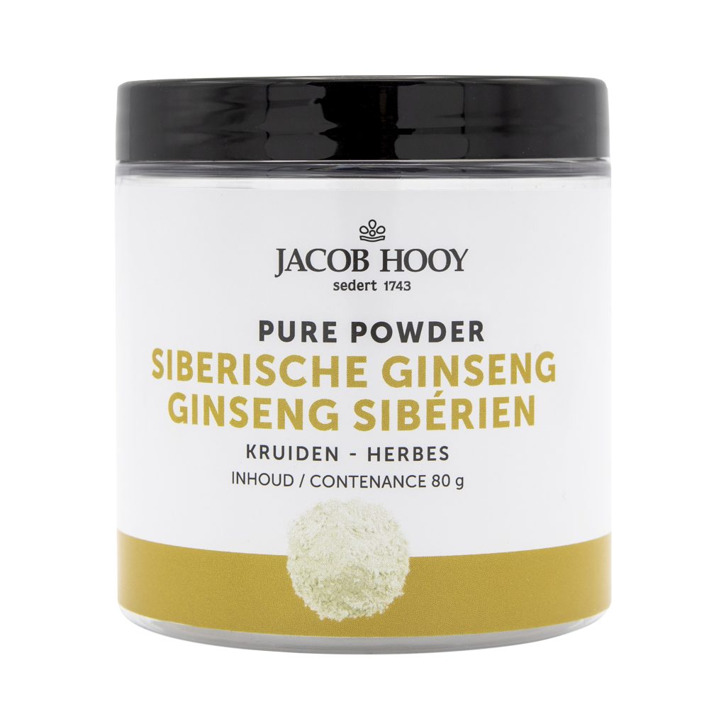 jacob hooy Siberische Ginseng Pure Powder 80 gram