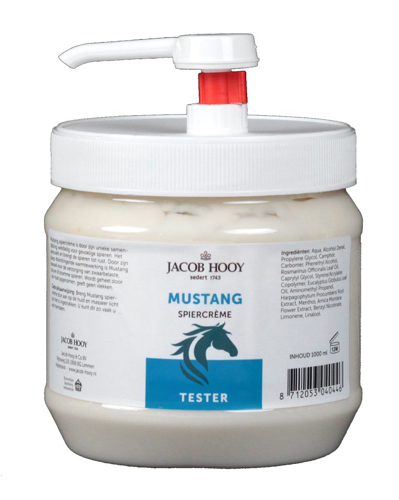 jacob hooy Tester Mustang spiercrème 1000ml