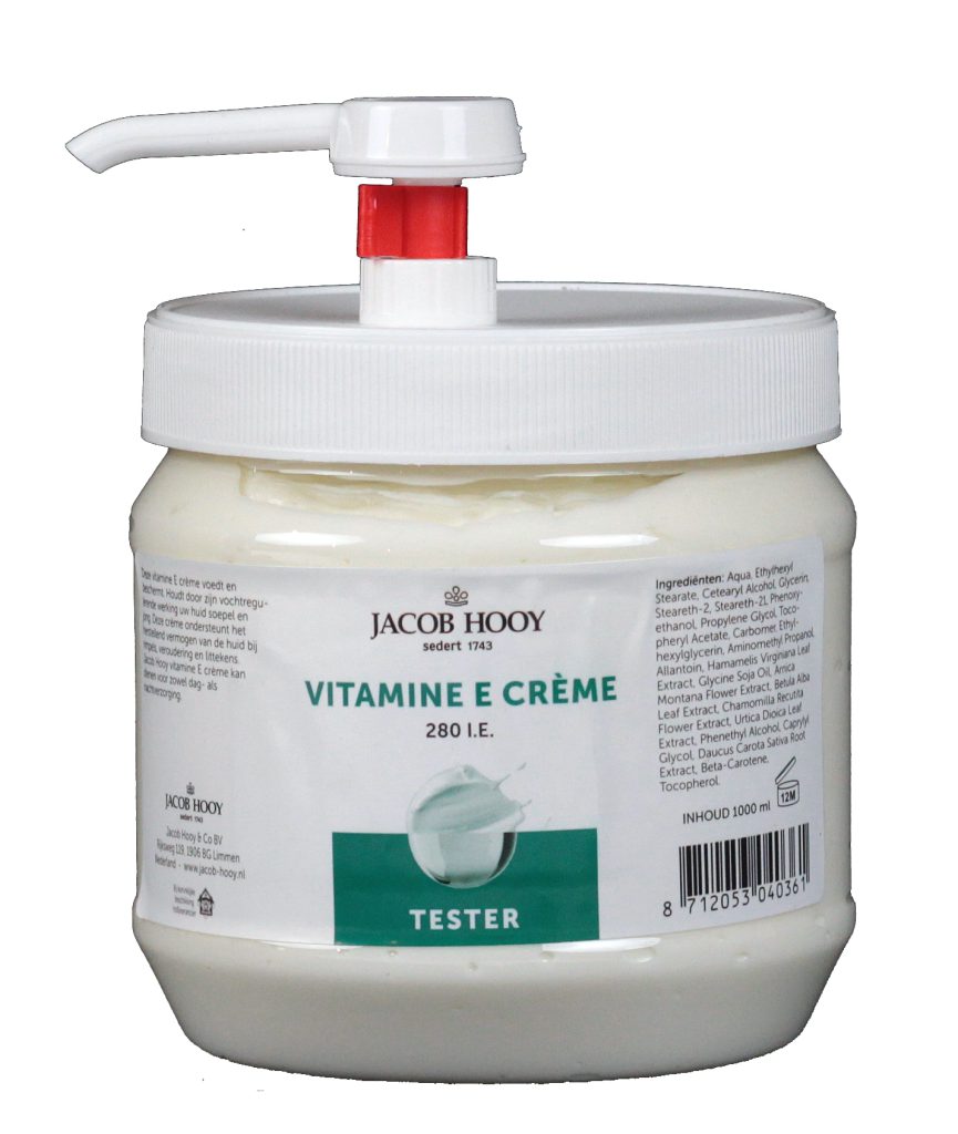 jacob hooy Tester Vitamine E Crème 280 I.E. 1000 ml
