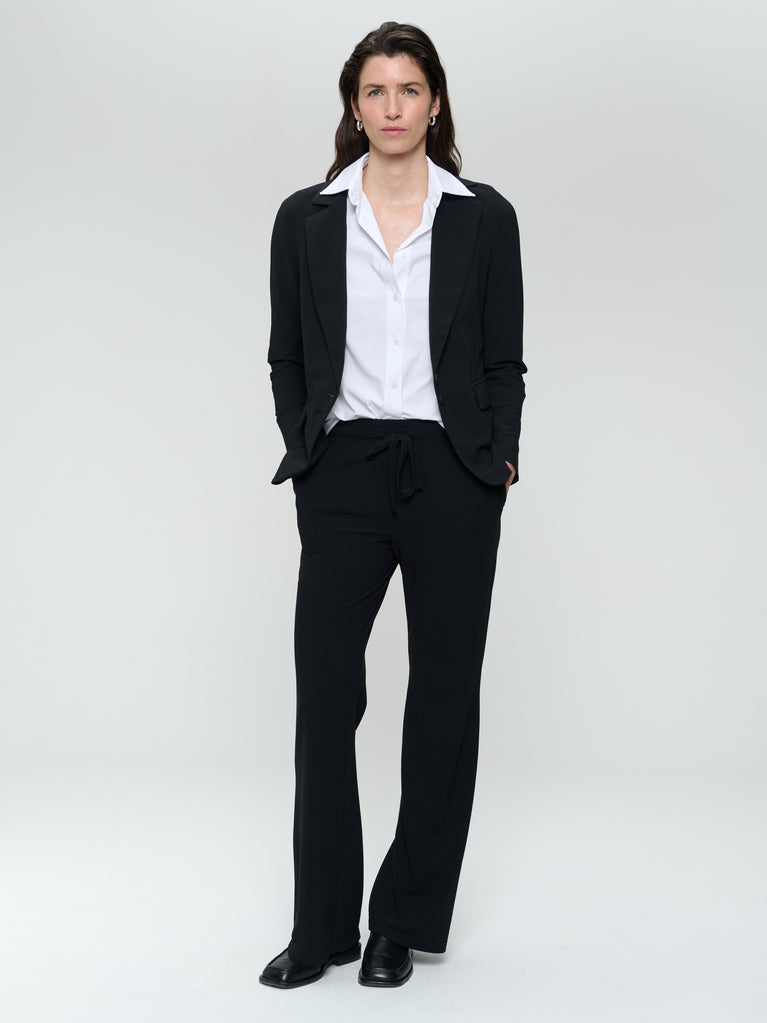Jane Lushka Amsterdam Structure Tech Jersey Blazer Black