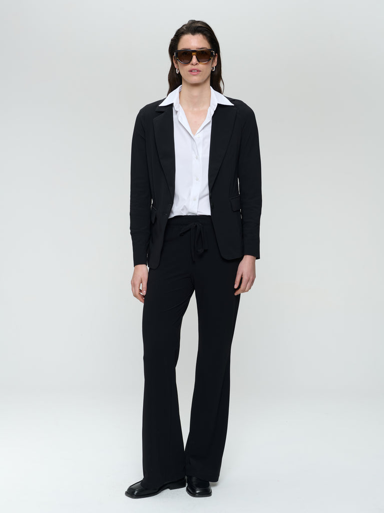jane lushka Amsterdam structure tech jersey blazer Black