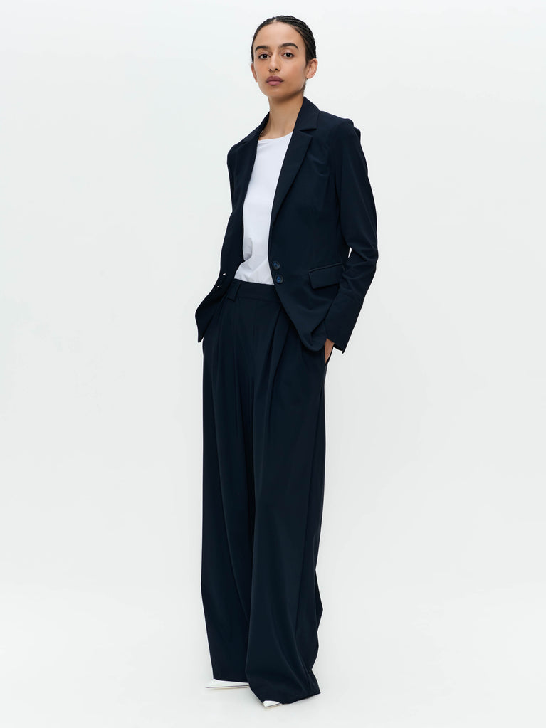 jane lushka Amsterdam structure tech jersey blazer Blue