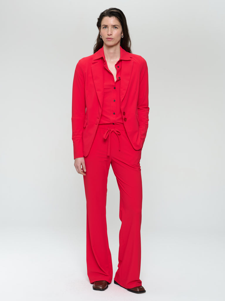 jane lushka Amsterdam structure tech jersey blazer Red