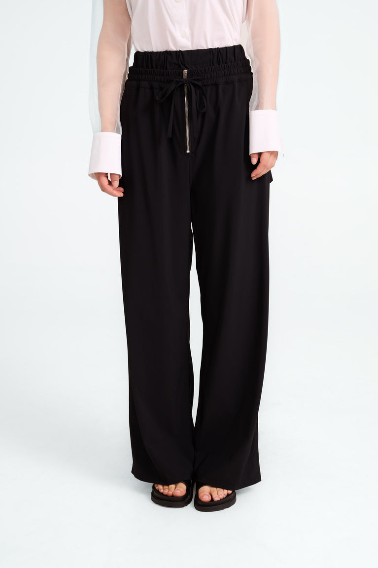 jane lushka Beril strech technical jersey pants Black