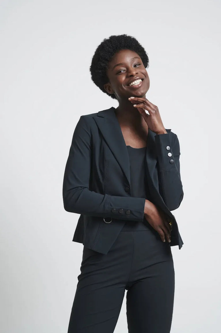 Jane Lushka Blazer Milano Technical Jersey Grigio Notte