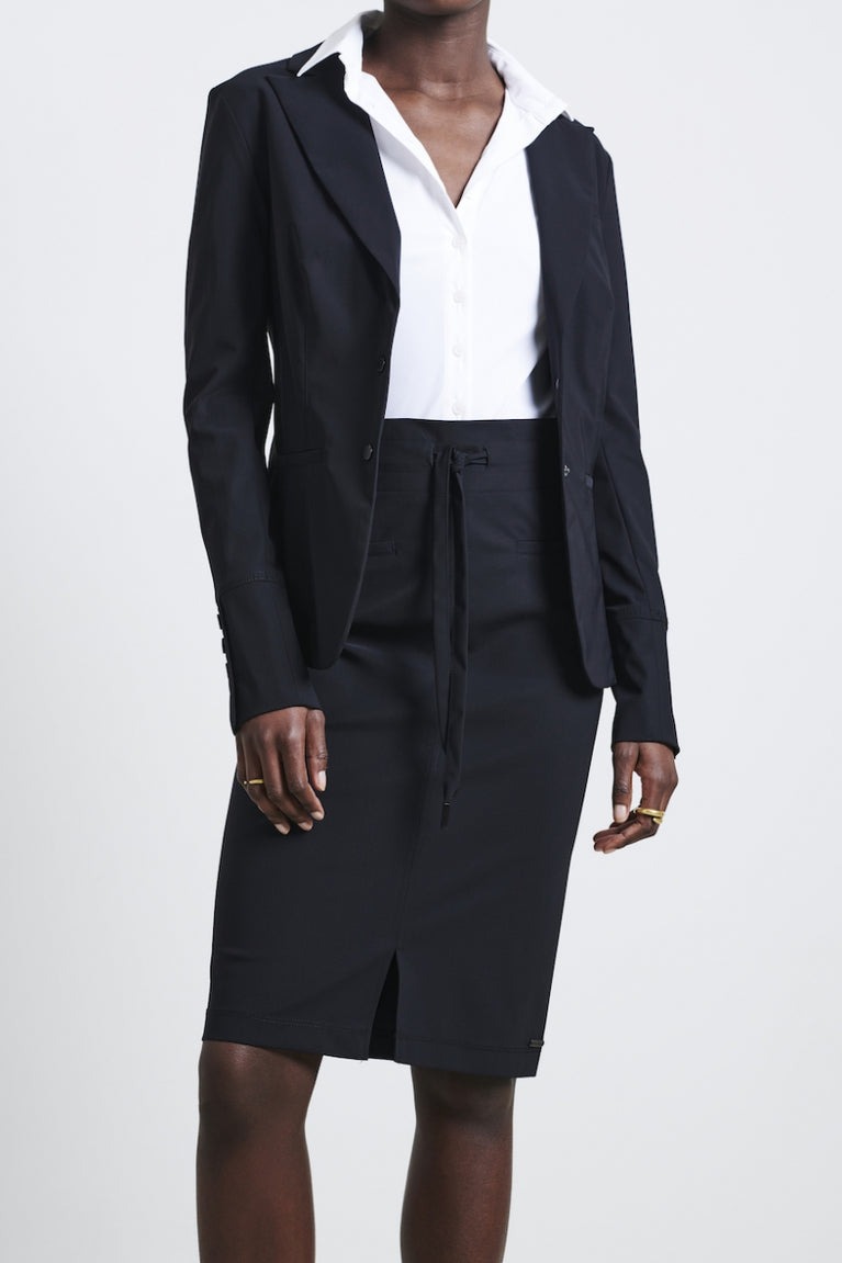 Jane Lushka Blazer Roma Easy Wear Technical Jersey Black