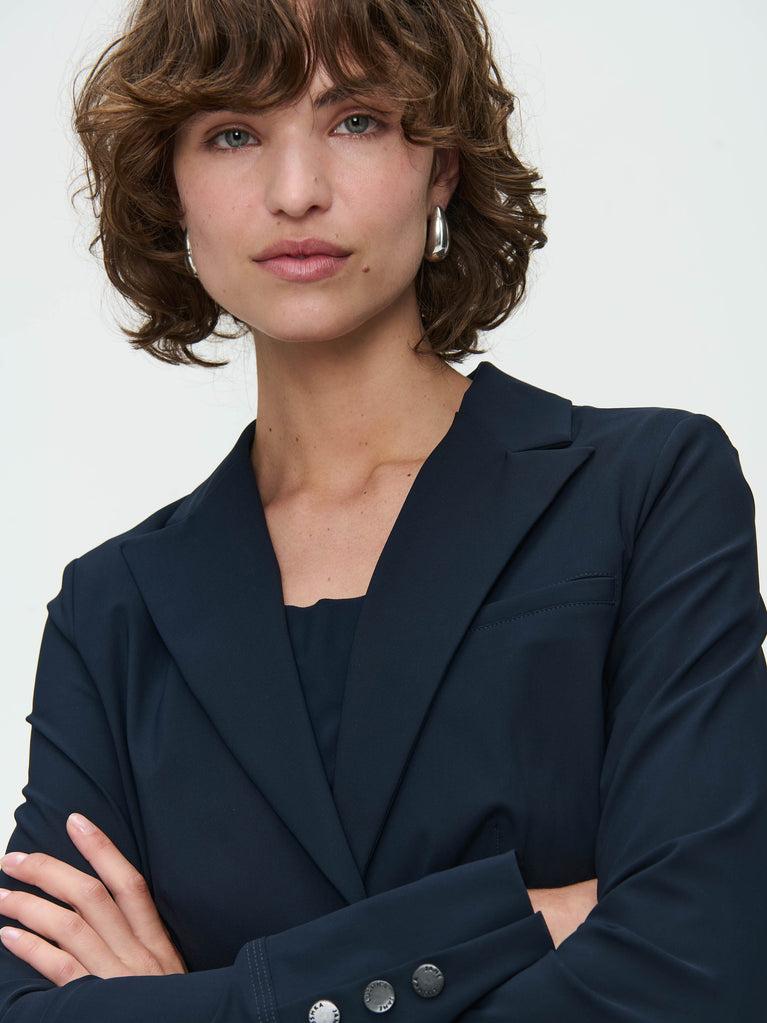 Jane Lushka Blazer Roma Easy Wear Technical Jersey Blue