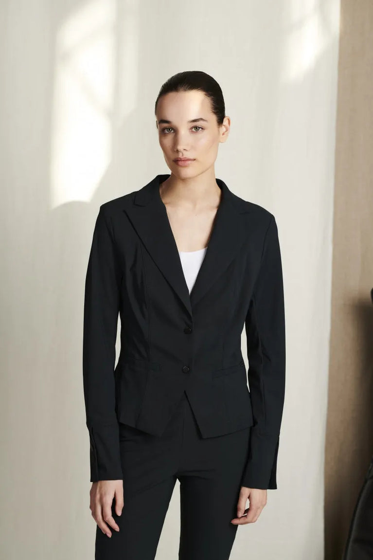 Jane Lushka Blazer Sofia Technical Jersey Grigio Notte