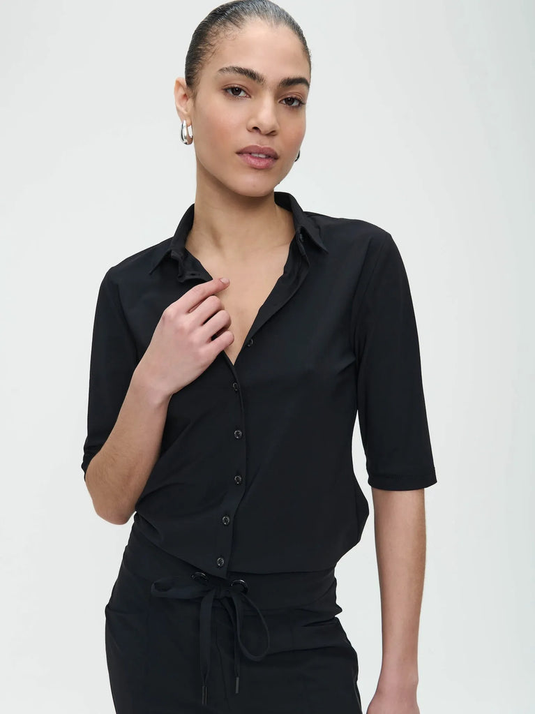 Jane Lushka Blouse Betty Easy Wear Technical Jersey Black