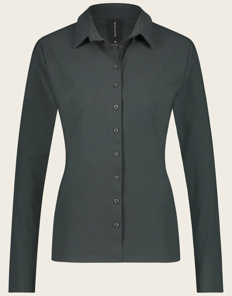 Jane Lushka Blouse Betty Easy Wear Technical Jersey Grigio Notte