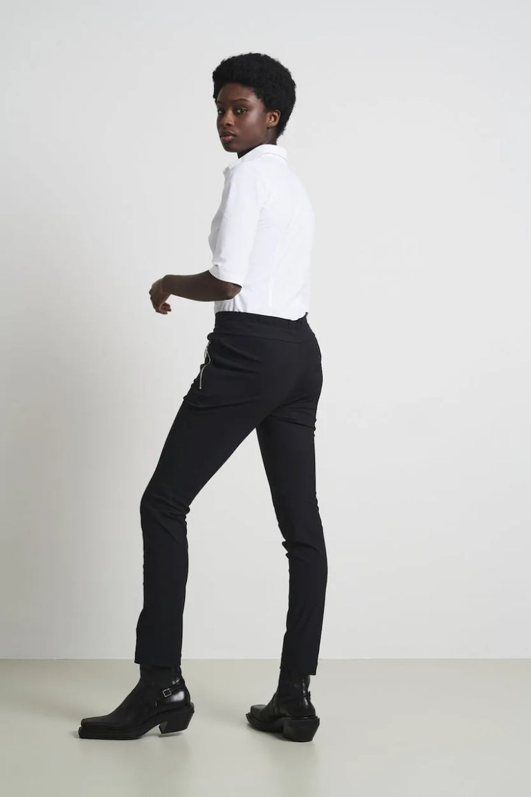 Jane Lushka Blouse Betty Easy Wear Technical Jersey White