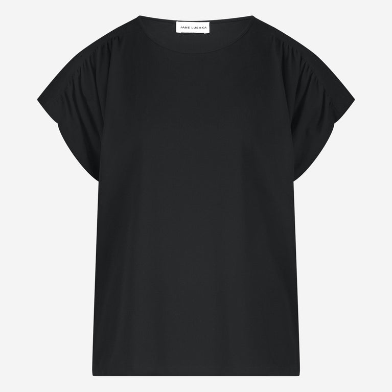 jane lushka Britta structure technical jersey top Black