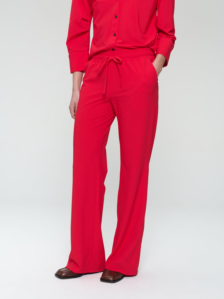 Jane Lushka Carola Structure Technical Jersey Pants Red