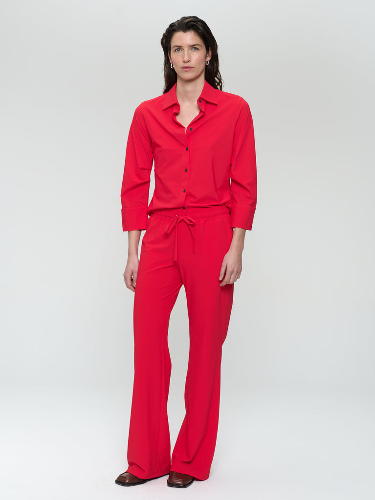 jane lushka Carola structure technical jersey pants Red