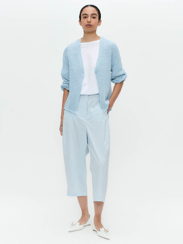 jane lushka Cotton viscose blend cardigan 9052 Light Blue