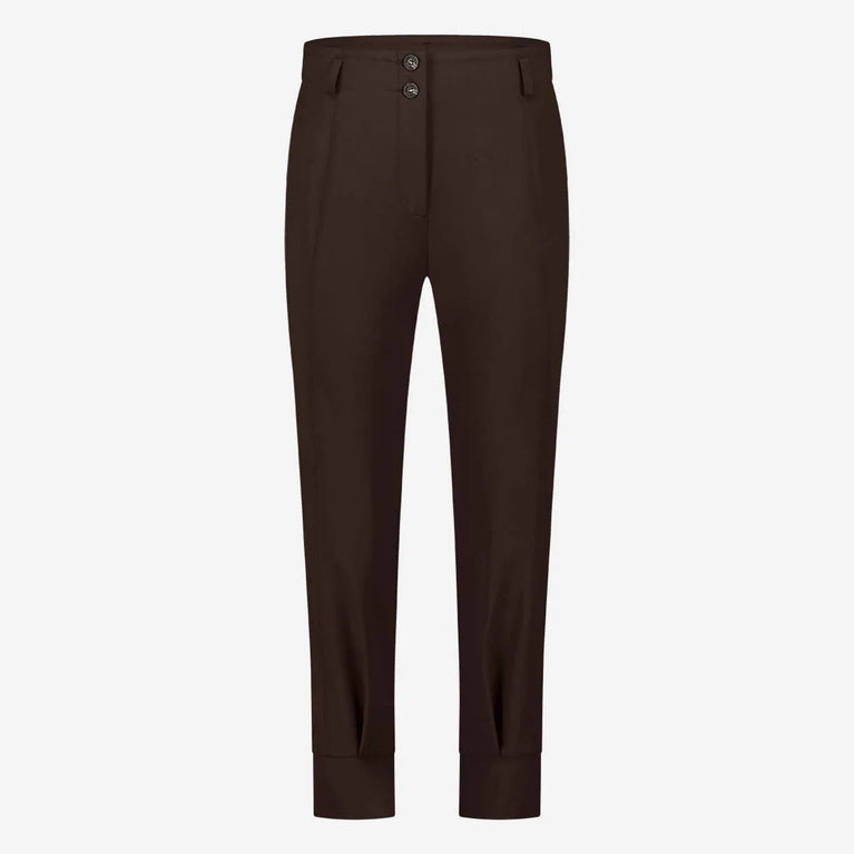 Jane Lushka Delia Pants Technical Jersey Dark Brown