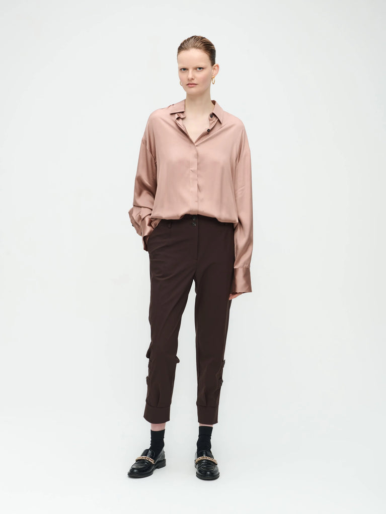 jane lushka Delia Pants Technical Jersey Dark Brown