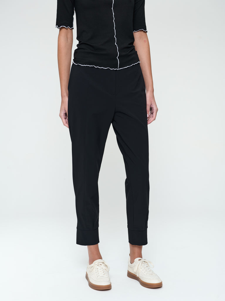 Jane Lushka Delia Structure Technical Jersey Pants Black