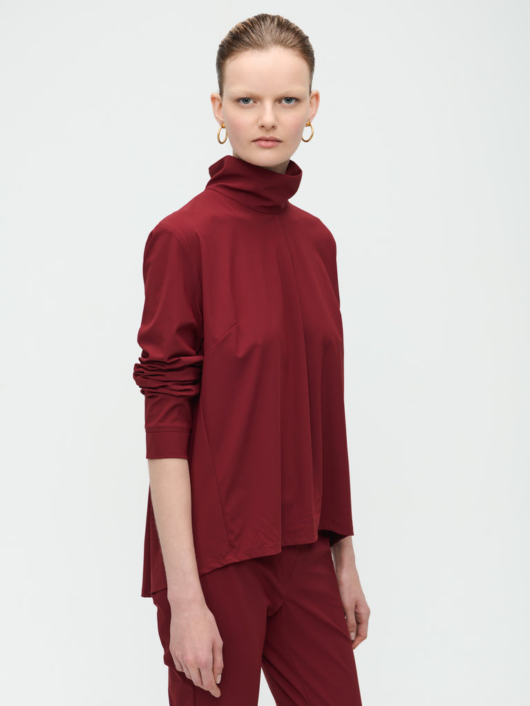 Jane Lushka Dolche Vita Top Technical Jersey Amaranto