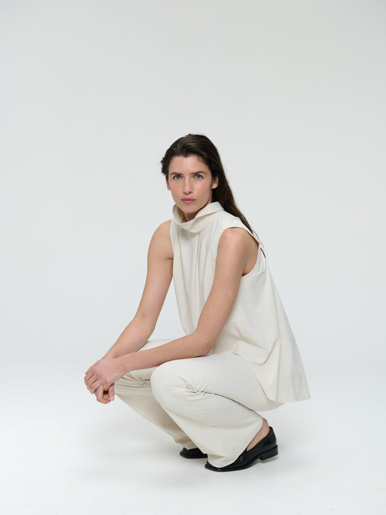 Jane Lushka Dolche Vitas WS Strech Tech Jersey Top Light Sand