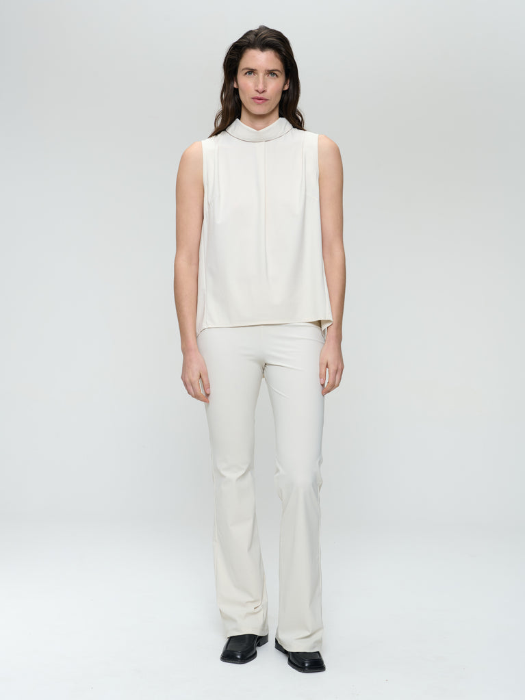 jane lushka Dolche Vitas WS strech tech jersey top Light Sand