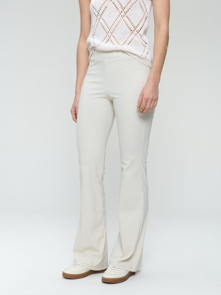 Jane Lushka Eliya Strech Technical Jersey Pants Light Sand