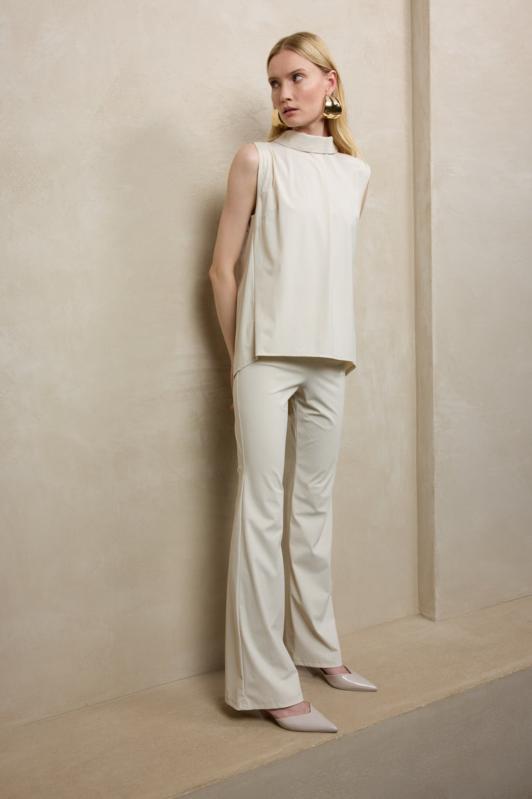 Jane Lushka Eliya Strech Technical Jersey Pants Light Sand