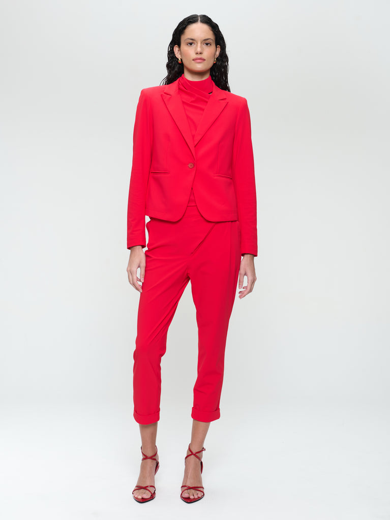jane lushka Elvira blazer structure technical jersey Red