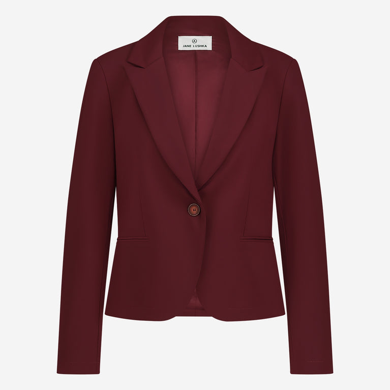 jane lushka Elvira Blazer Technical Jersey Amaranto