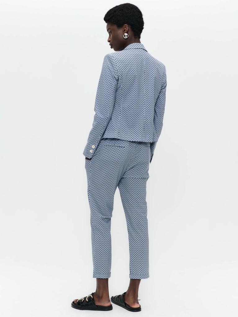 Jane Lushka Elvira Blazer Technical Jersey Blue Melange