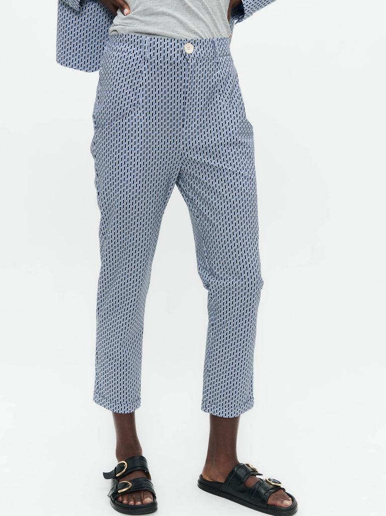 Jane Lushka Elvira Blazer Technical Jersey Blue Melange