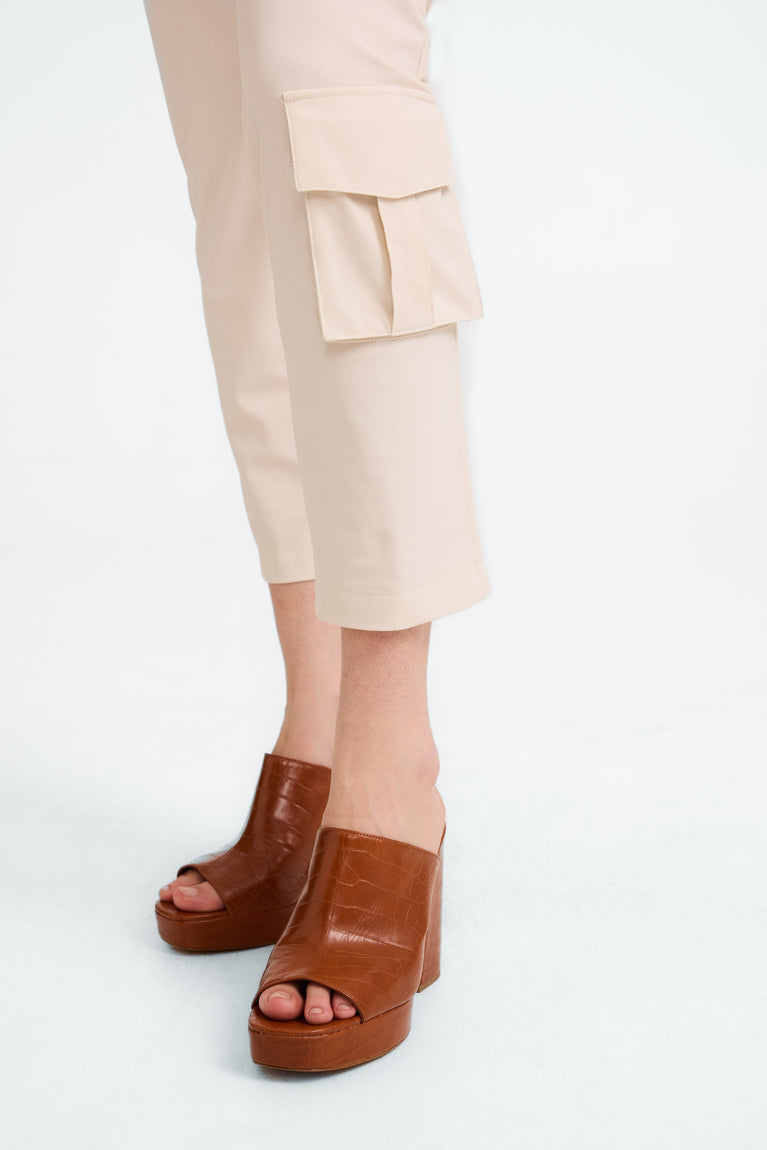 Jane Lushka FreyN Structure Technical Jersey Pants Light Sand