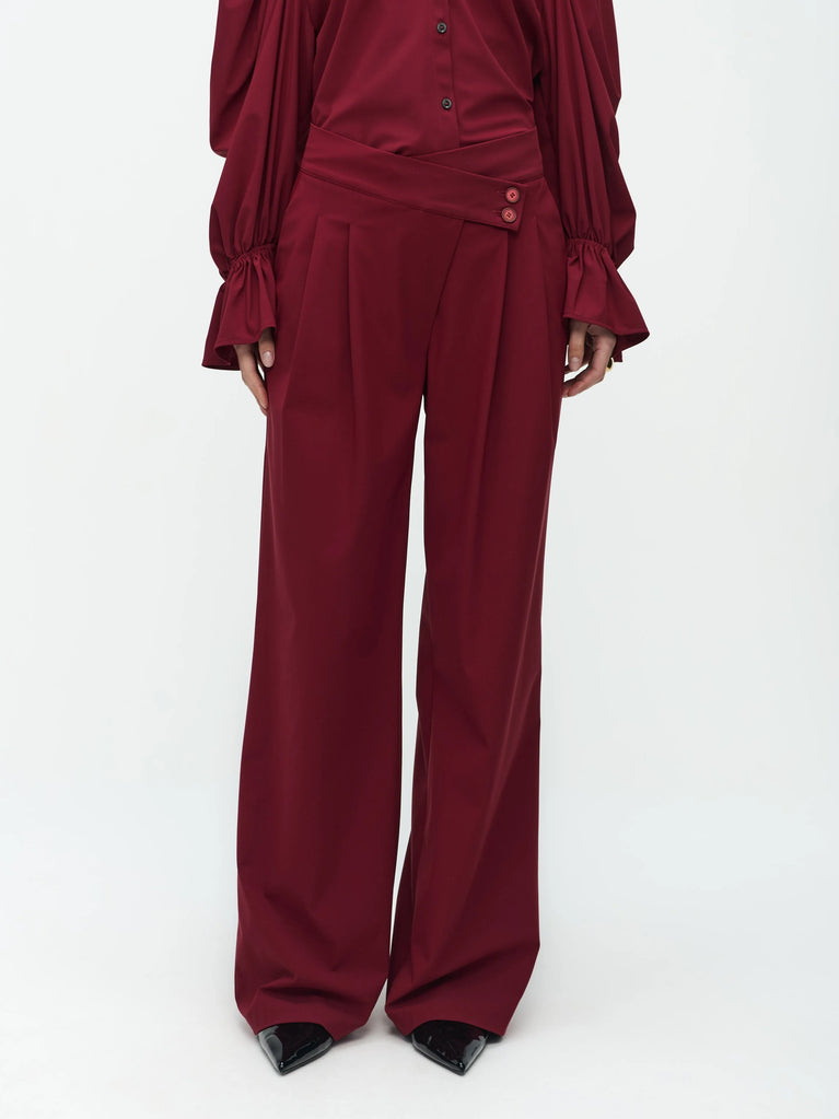 Jane Lushka Gabriel Pants Technical Jersey Amaranto