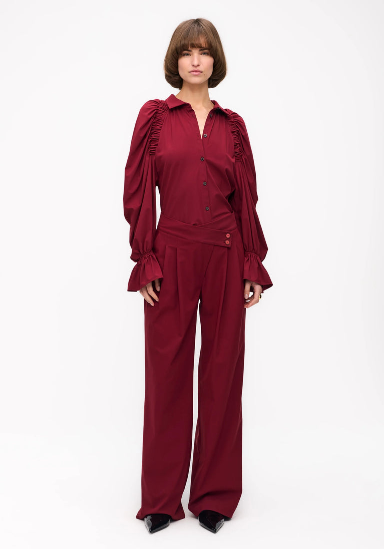 jane lushka Gabriel Pants Technical Jersey Amaranto