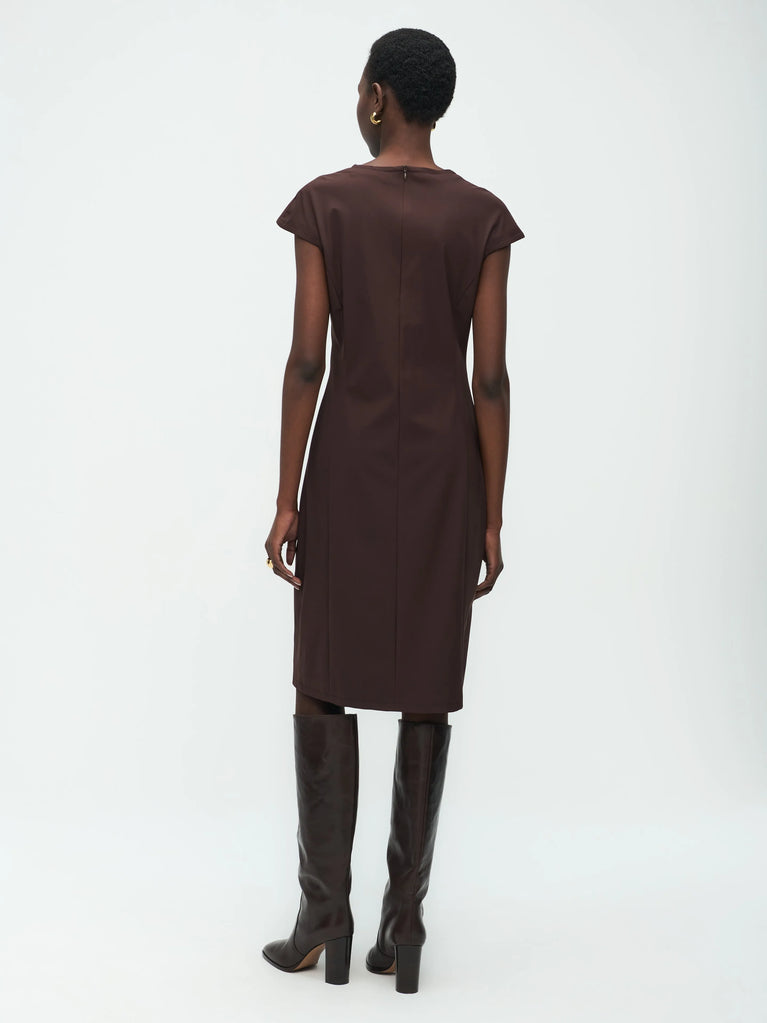Jane Lushka Georgia Dress Technical Jersey Dark Brown
