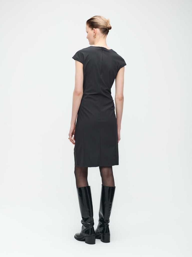 Jane Lushka Georgia Dress Technical Jersey Dark Grey