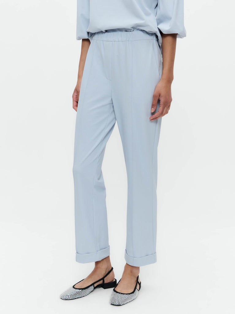 Jane Lushka IrenaN Structure Technical Jersey Pants Light Blue