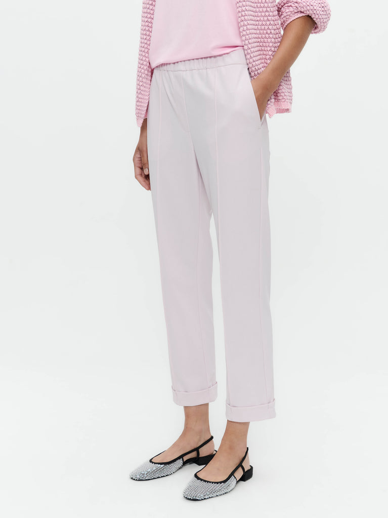 Jane Lushka IrenaN Structure Technical Jersey Pants Light Pudra